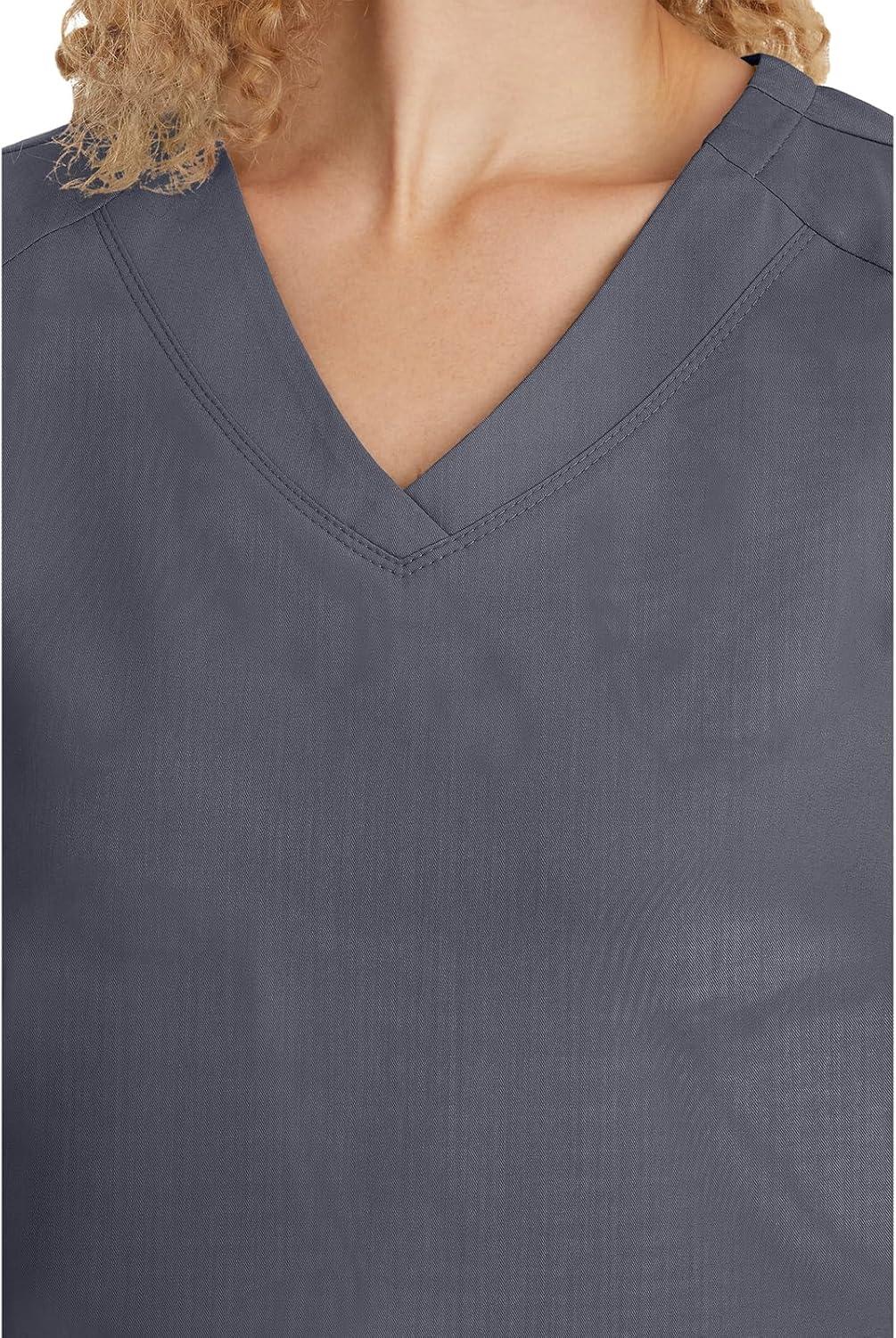 imageHealing Hands Scrubs for Women Jill Scrub Top VNeck Modern Fit with 2 Patch Pockets and 2Way Stretch Fabric 2320Pewter