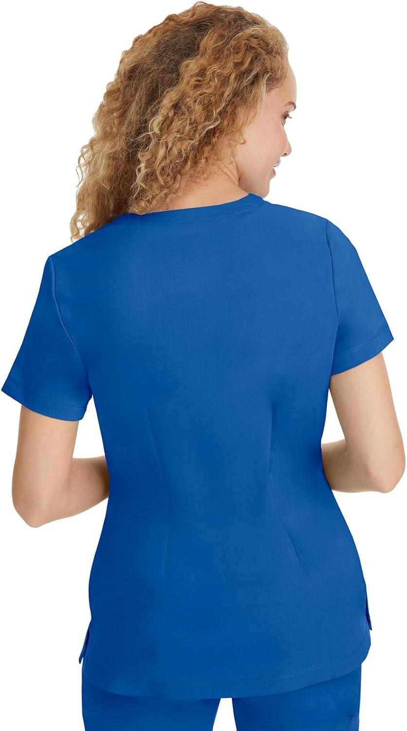 imageHealing Hands Scrubs for Women Jill Scrub Top VNeck Modern Fit with 2 Patch Pockets and 2Way Stretch Fabric 2320Royal