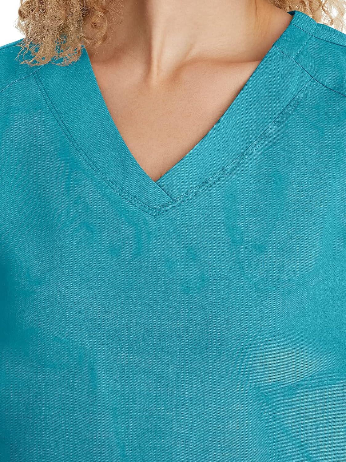 imageHealing Hands Scrubs for Women Jill Scrub Top VNeck Modern Fit with 2 Patch Pockets and 2Way Stretch Fabric 2320Teal