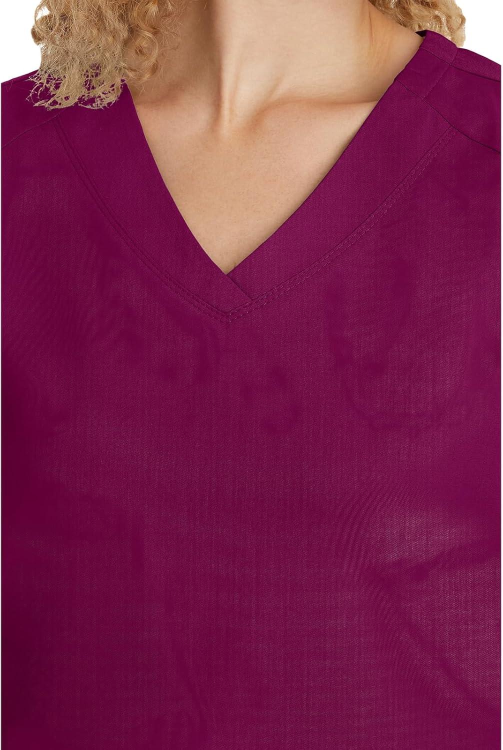 imageHealing Hands Scrubs for Women Jill Scrub Top VNeck Modern Fit with 2 Patch Pockets and 2Way Stretch Fabric 2320Wine