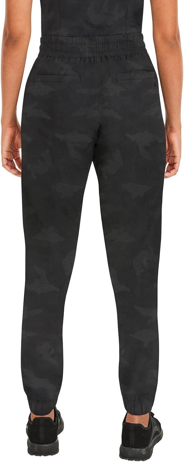 imageHealing Hands Scrubs for Women Jogger Camo Pant Tate 5 Pockets Moisture Wicking Easy Care 360 Stretch Quick Dry 9350Black