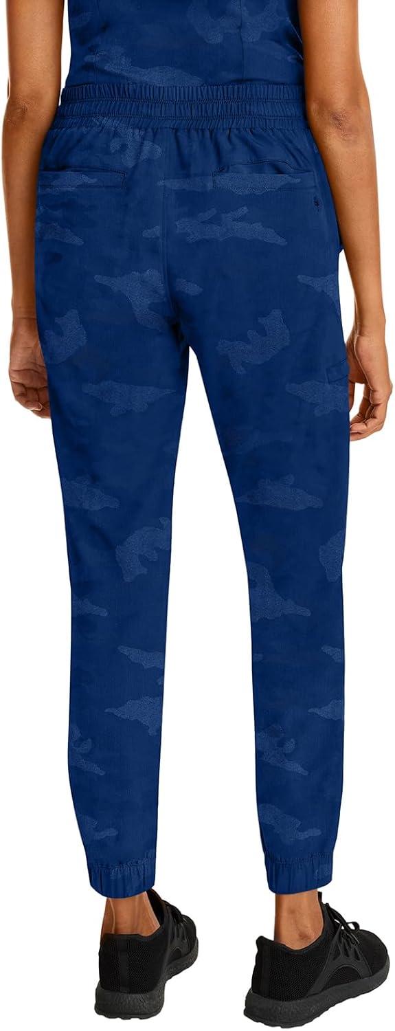 imageHealing Hands Scrubs for Women Jogger Camo Pant Tate 5 Pockets Moisture Wicking Easy Care 360 Stretch Quick Dry 9350Navy