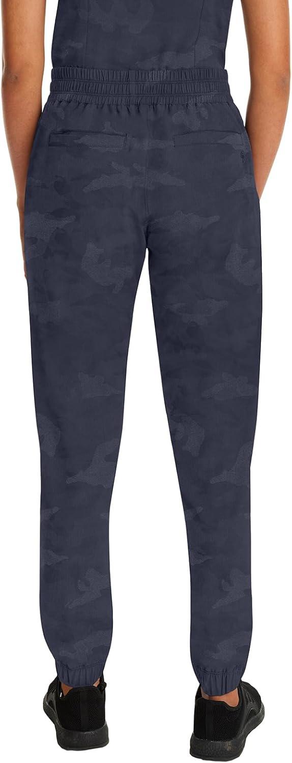 imageHealing Hands Scrubs for Women Jogger Camo Pant Tate 5 Pockets Moisture Wicking Easy Care 360 Stretch Quick Dry 9350Pewter