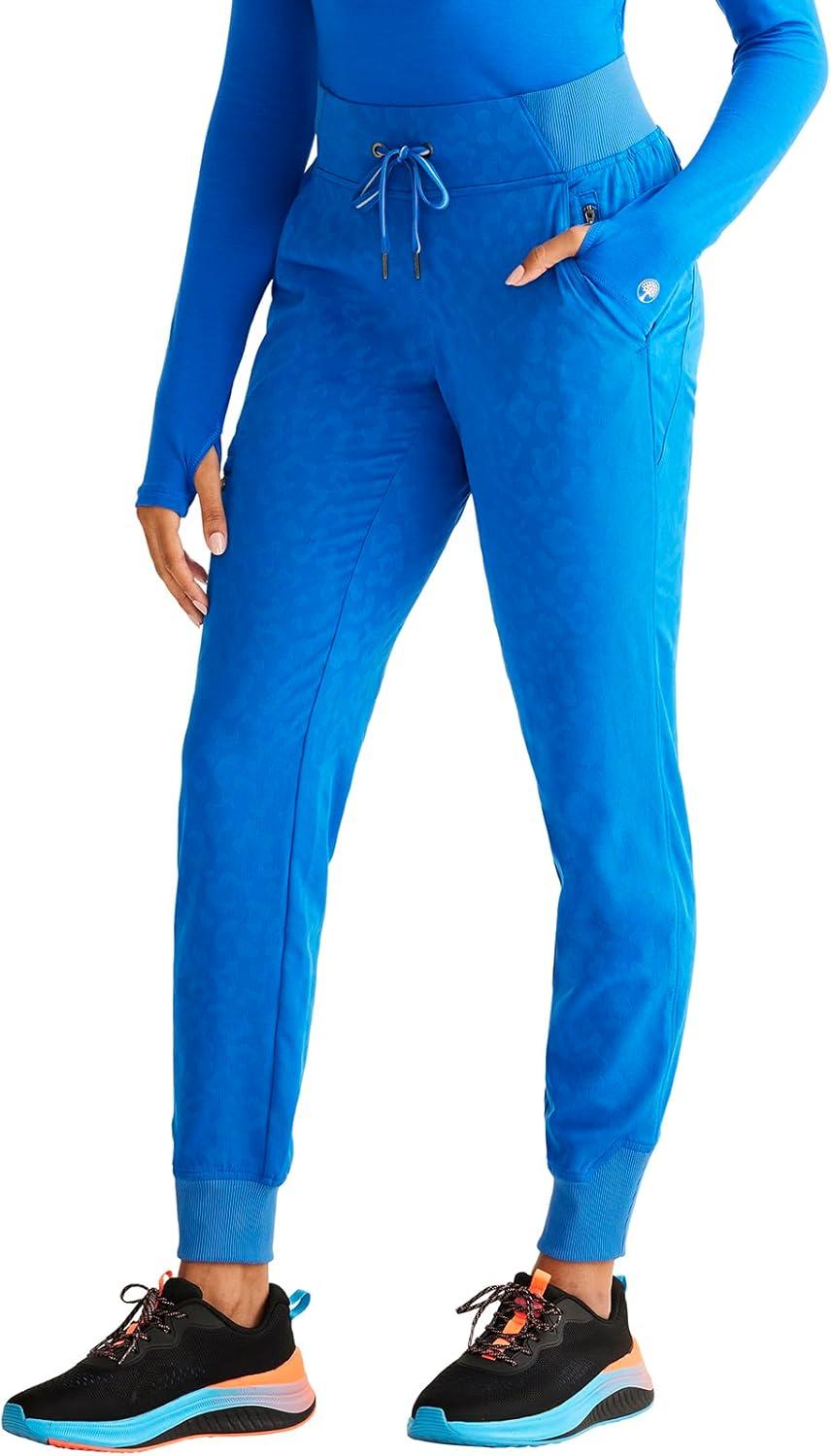 imageHealing Hands Scrubs for Women Jogger Scrub Pant Trinity Bottom with 6 Pockets MidRise Pullon RibKnit Waistband HH003Royal