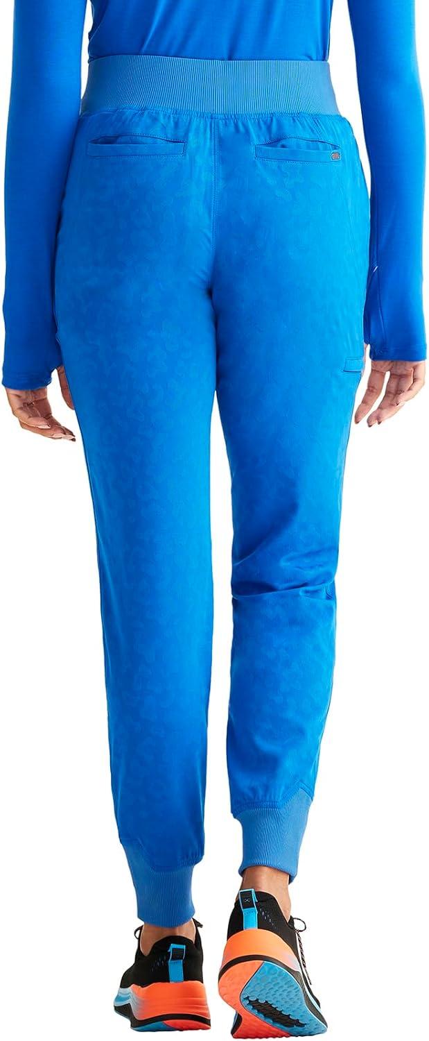 imageHealing Hands Scrubs for Women Jogger Scrub Pant Trinity Bottom with 6 Pockets MidRise Pullon RibKnit Waistband HH003Royal
