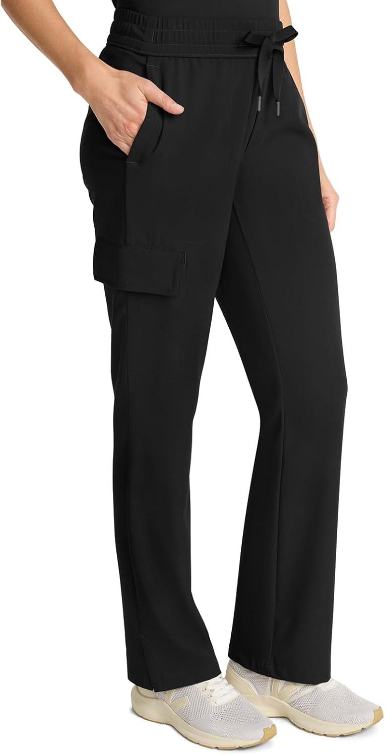 imageHealing Hands Scrubs for Women Medical Pant Drawstring Straight Leg Bottoms HH153Black