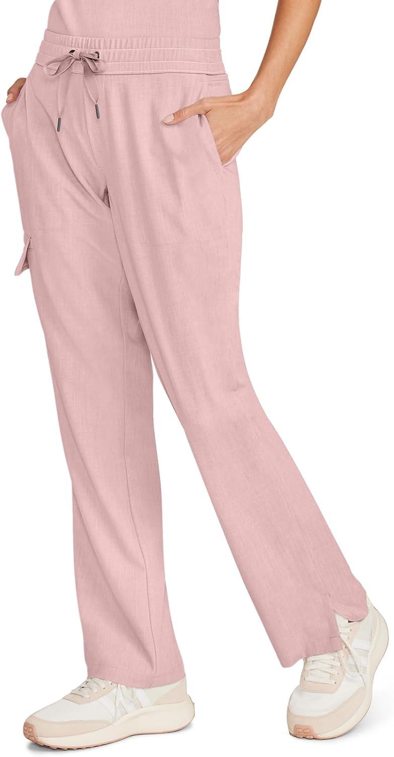 imageHealing Hands Scrubs for Women Medical Pant Drawstring Straight Leg Bottoms HH153Pink Pearl