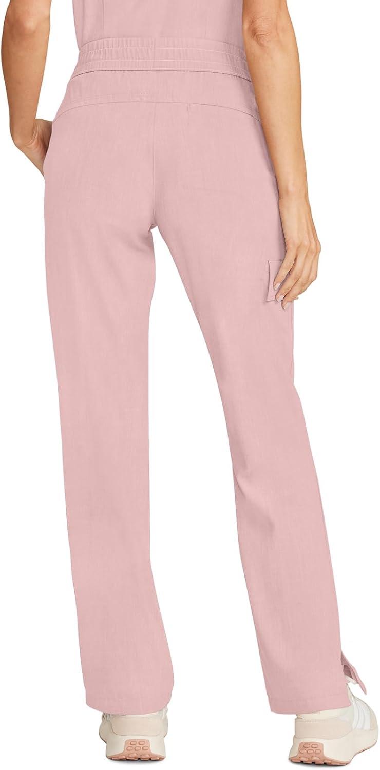 imageHealing Hands Scrubs for Women Medical Pant Drawstring Straight Leg Bottoms HH153Pink Pearl