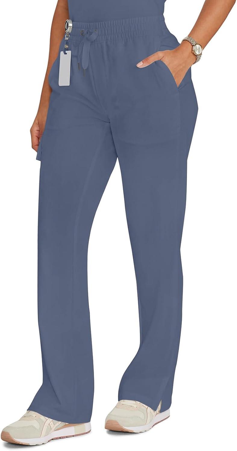 imageHealing Hands Scrubs for Women Medical Pant Drawstring Straight Leg Bottoms HH153Twilight Blue