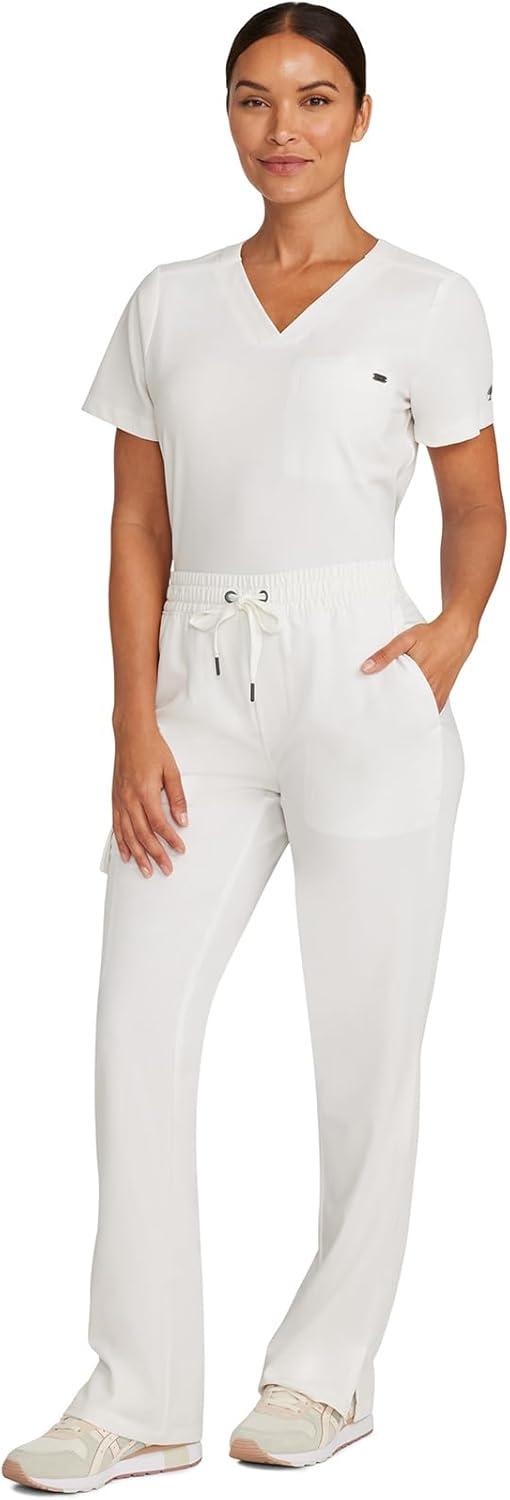 imageHealing Hands Scrubs for Women Medical Pant Drawstring Straight Leg Bottoms HH153White Gardenia