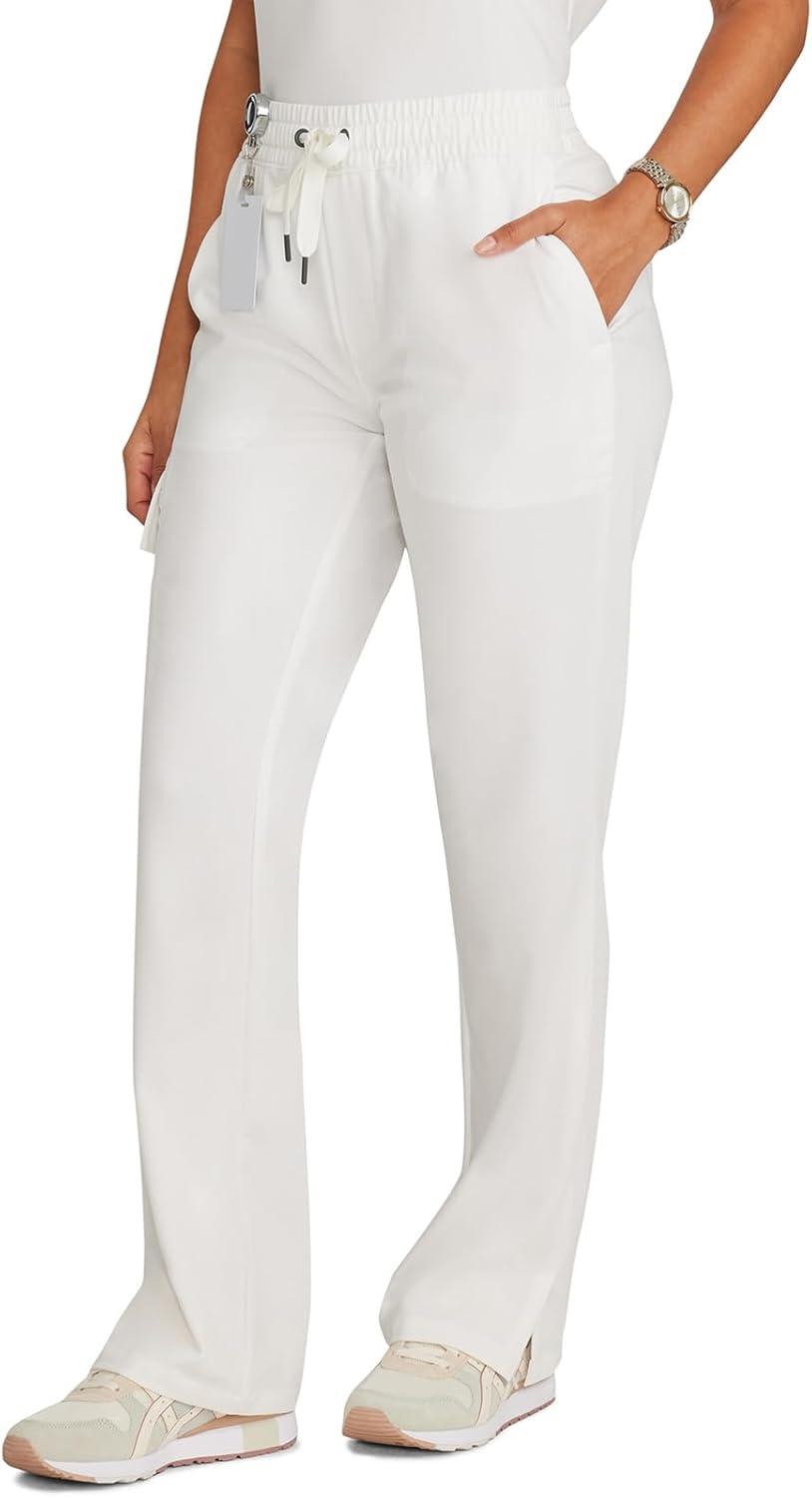 imageHealing Hands Scrubs for Women Medical Pant Drawstring Straight Leg Bottoms HH153White Gardenia