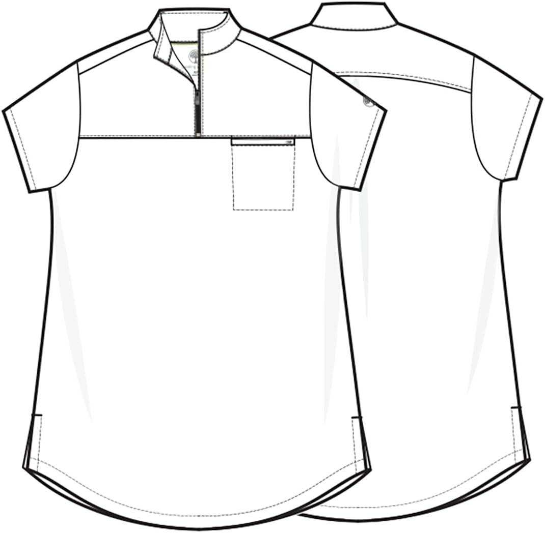 imageHealing Hands Scrubs for Women Scrub Top with Zip Stand Collar 360 Stretch HH752Royal