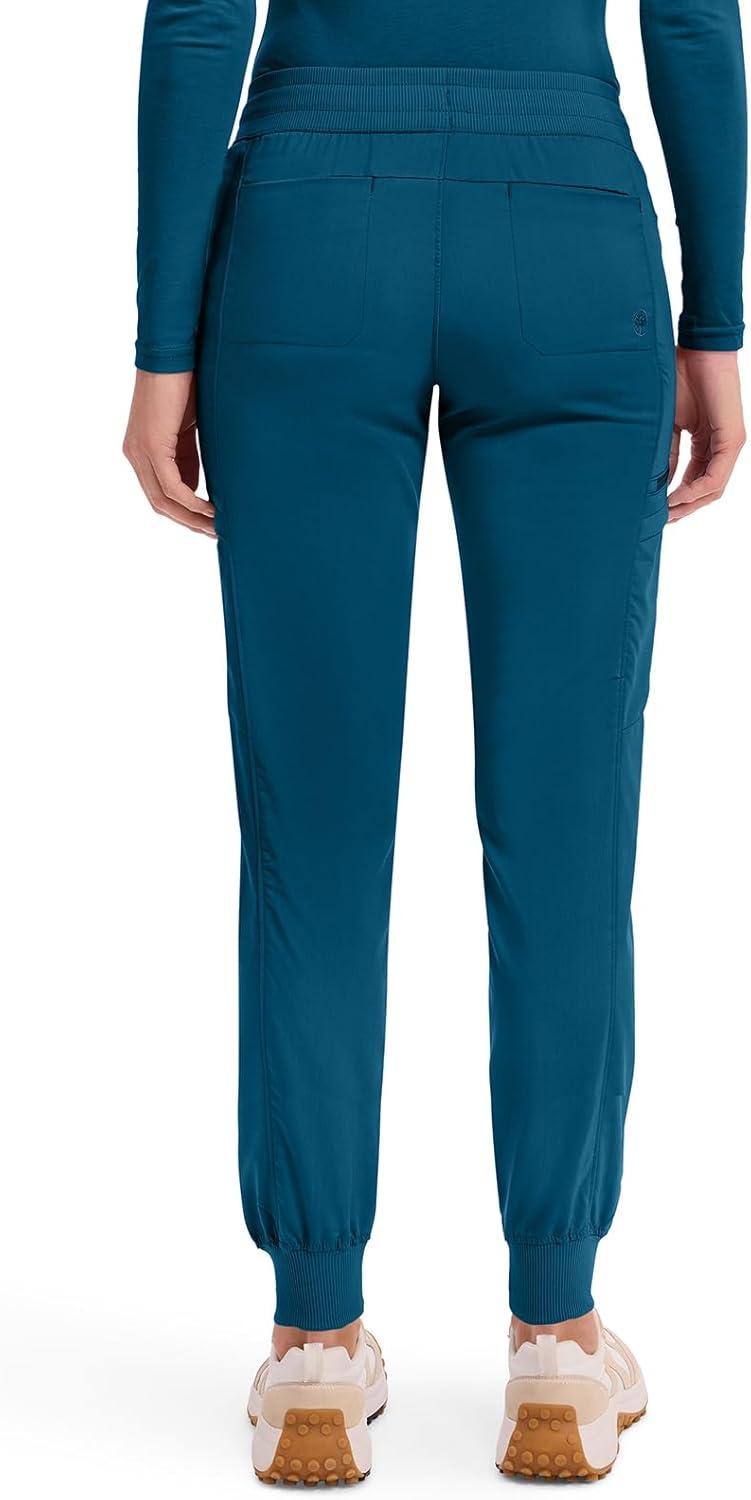 imageHealing Hands Womens Jogger Scrub Pant 7 Pockets Elastic Drawstring with Moisture Wicking amp 2Way Stretch Technology 9244Caribbean
