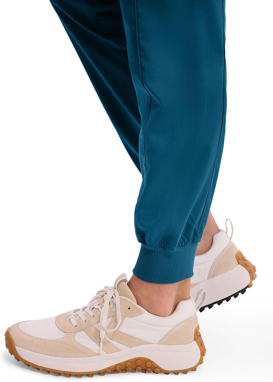 imageHealing Hands Womens Jogger Scrub Pant 7 Pockets Elastic Drawstring with Moisture Wicking amp 2Way Stretch Technology 9244Caribbean