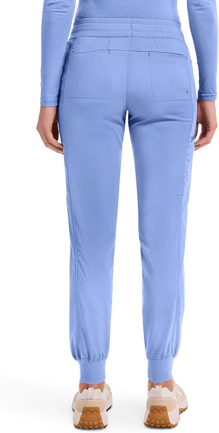 imageHealing Hands Womens Jogger Scrub Pant 7 Pockets Elastic Drawstring with Moisture Wicking amp 2Way Stretch Technology 9244Ceil