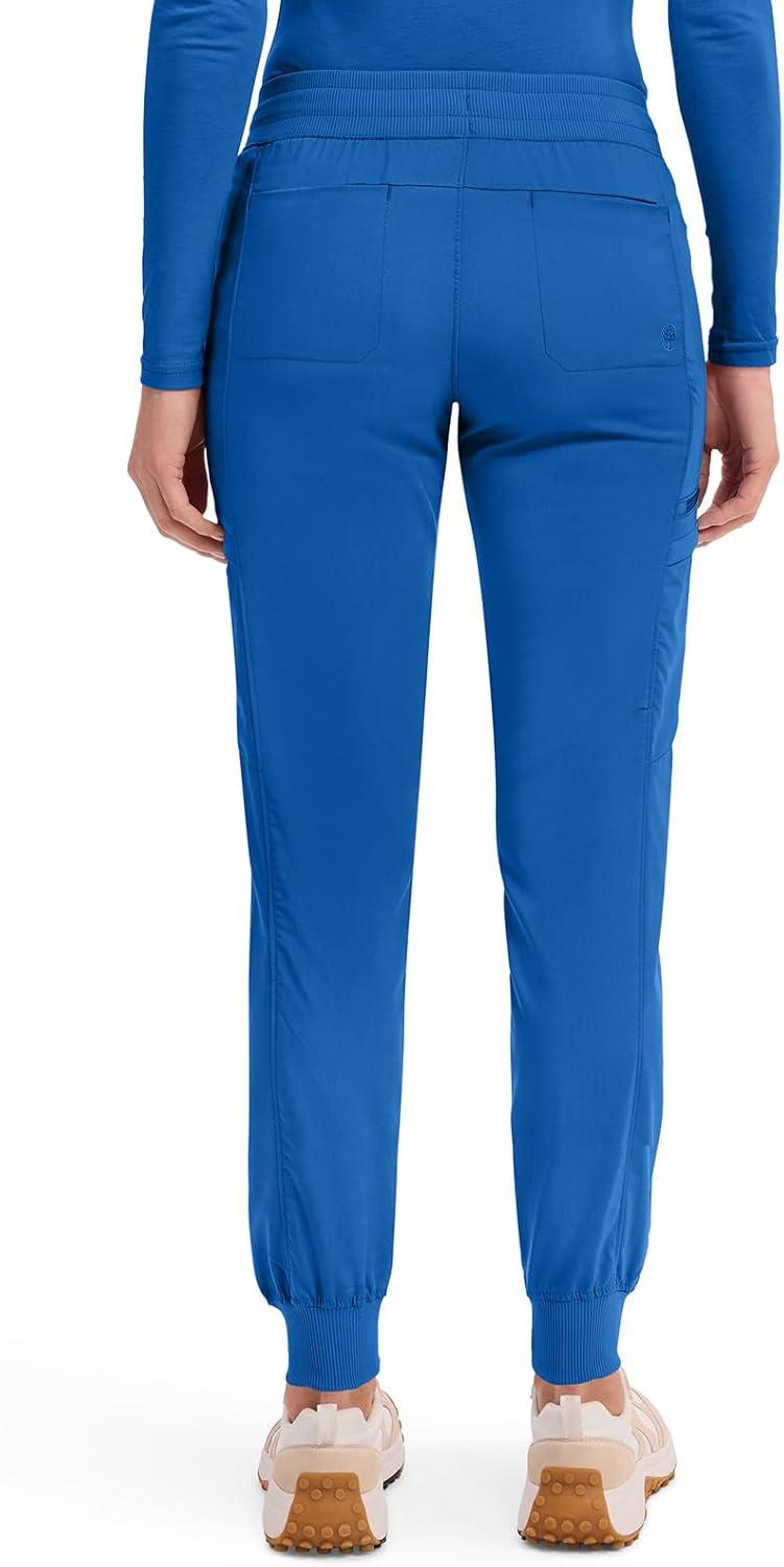 imageHealing Hands Womens Jogger Scrub Pant 7 Pockets Elastic Drawstring with Moisture Wicking amp 2Way Stretch Technology 9244Royal