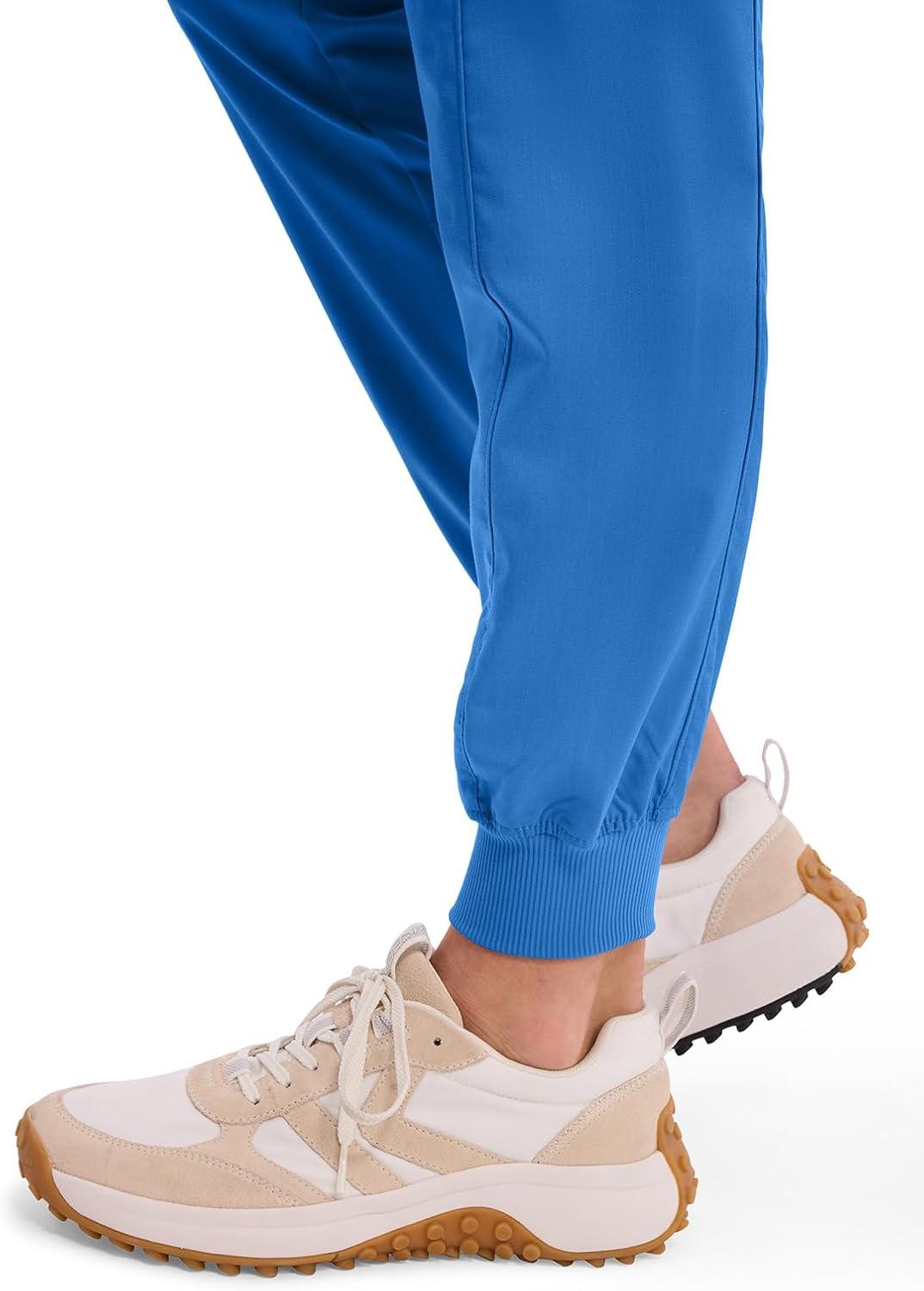 imageHealing Hands Womens Jogger Scrub Pant 7 Pockets Elastic Drawstring with Moisture Wicking amp 2Way Stretch Technology 9244Royal