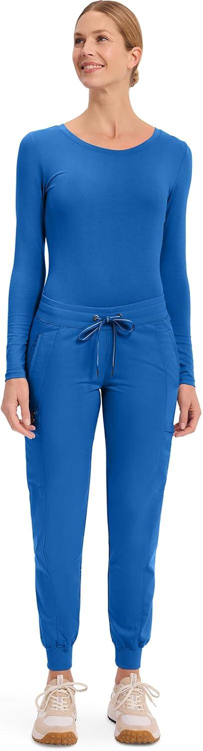 imageHealing Hands Womens Jogger Scrub Pant 7 Pockets Elastic Drawstring with Moisture Wicking amp 2Way Stretch Technology 9244Royal