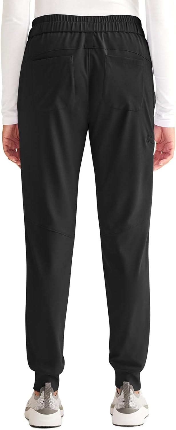 imageHealing Hands Womens Scrub Jogger Pant Naya with 6 Pockets Moisture Wicking 360 Stretch amp Recycled Fibers 9156Black