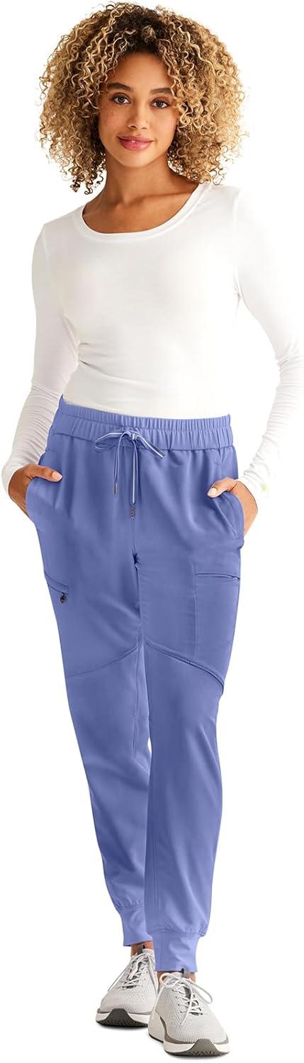 imageHealing Hands Womens Scrub Jogger Pant Naya with 6 Pockets Moisture Wicking 360 Stretch amp Recycled Fibers 9156Ceil