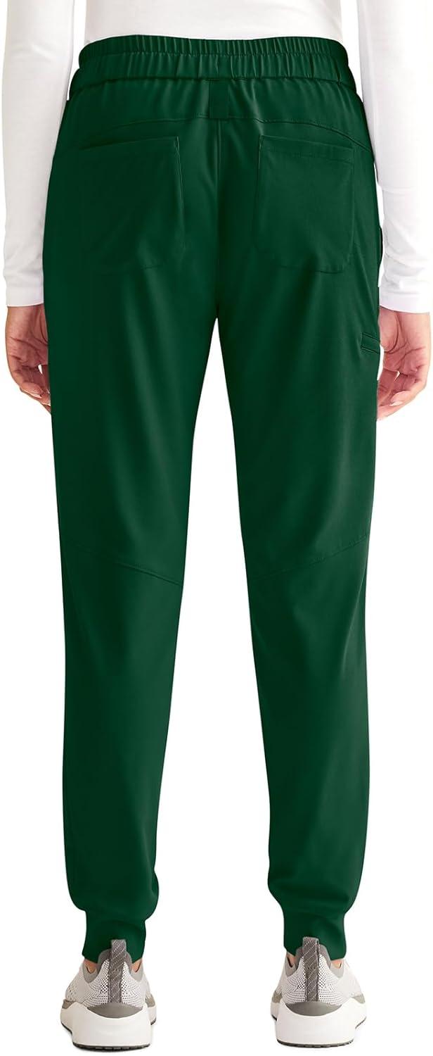 imageHealing Hands Womens Scrub Jogger Pant Naya with 6 Pockets Moisture Wicking 360 Stretch amp Recycled Fibers 9156Dark Pine