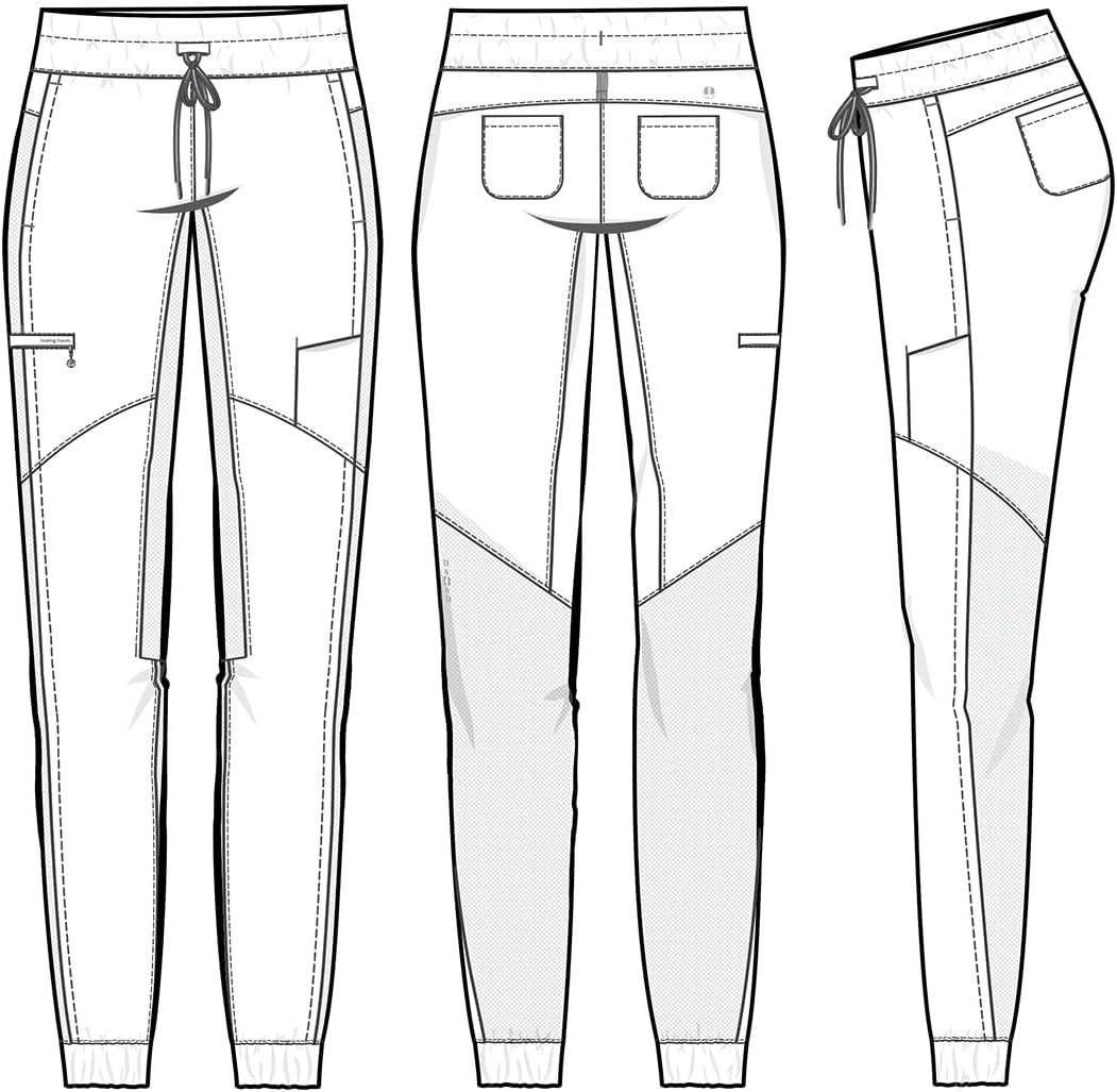 imageHealing Hands Womens Scrub Jogger Pant Naya with 6 Pockets Moisture Wicking 360 Stretch amp Recycled Fibers 9156Dark Pine