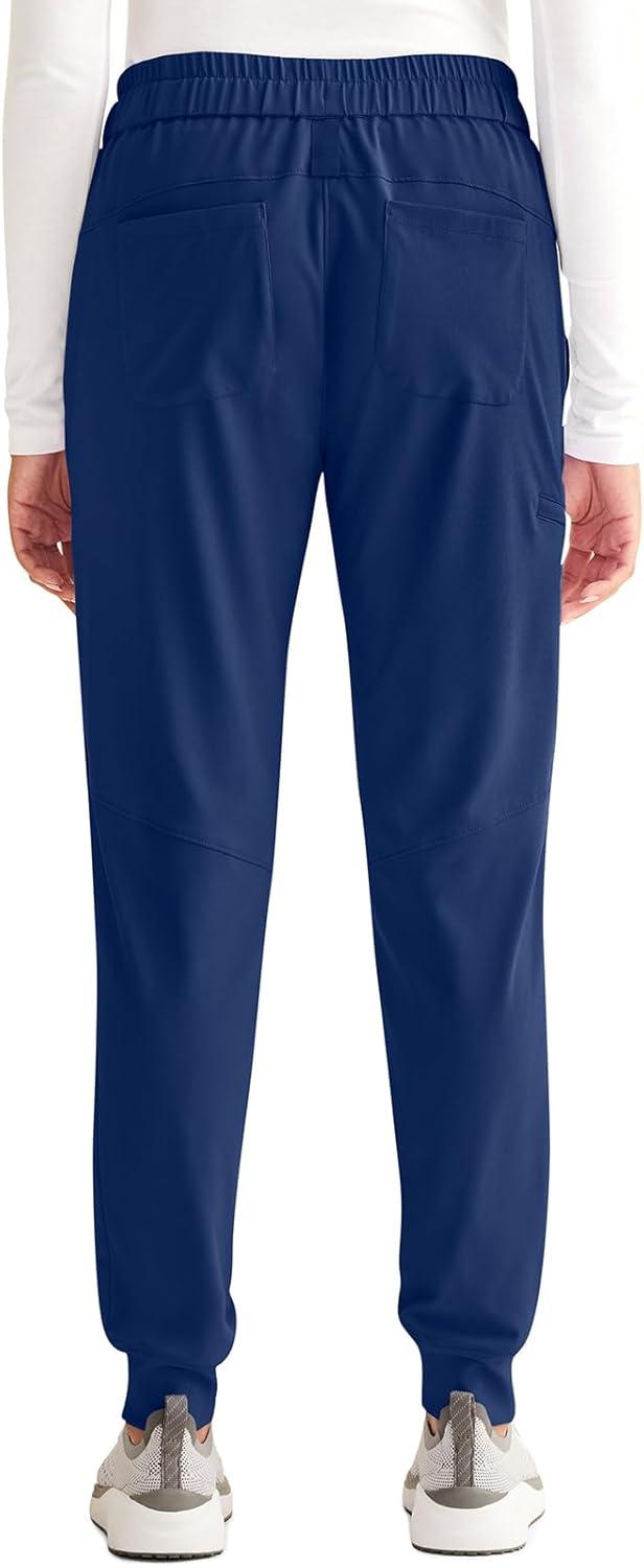 imageHealing Hands Womens Scrub Jogger Pant Naya with 6 Pockets Moisture Wicking 360 Stretch amp Recycled Fibers 9156Navy
