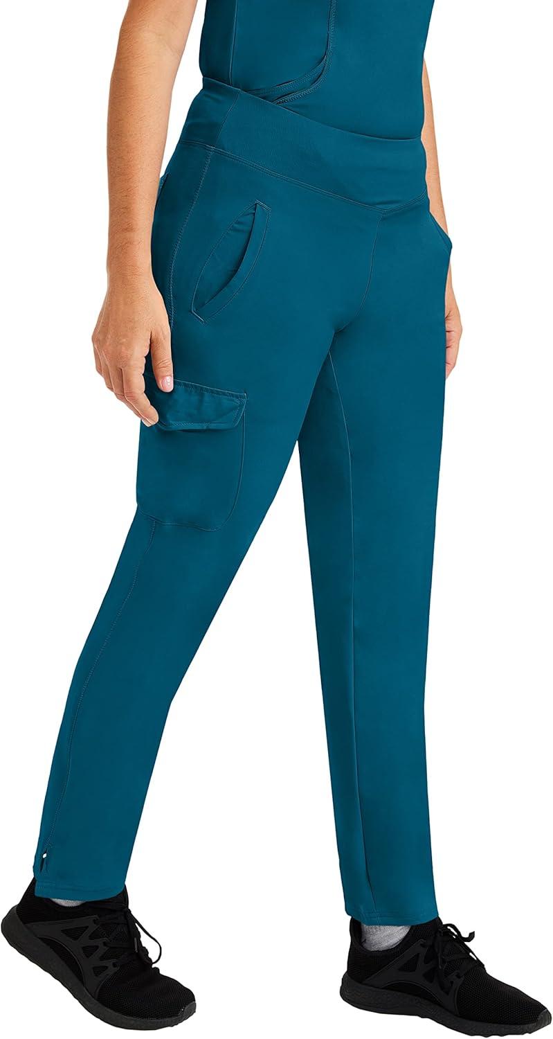 imageHealing Hands Womens Yoga Scrubs Pant 6 Pocket HH360 9155 Naomi Athleisure Scrub Yoga Pant for WomenCaribbean