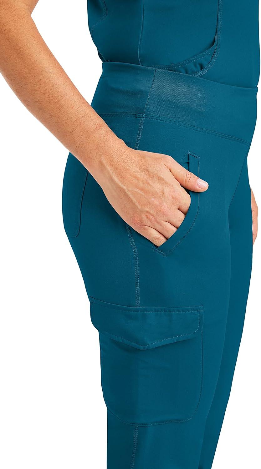imageHealing Hands Womens Yoga Scrubs Pant 6 Pocket HH360 9155 Naomi Athleisure Scrub Yoga Pant for WomenCaribbean
