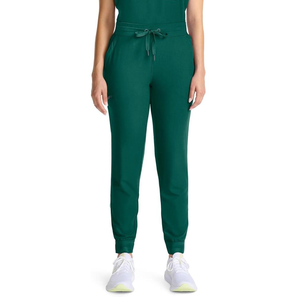 imageHealing Hands Joggers Scrub Pants for Women MidRise Bottoms with Bekah Drawstring HH155Hunter