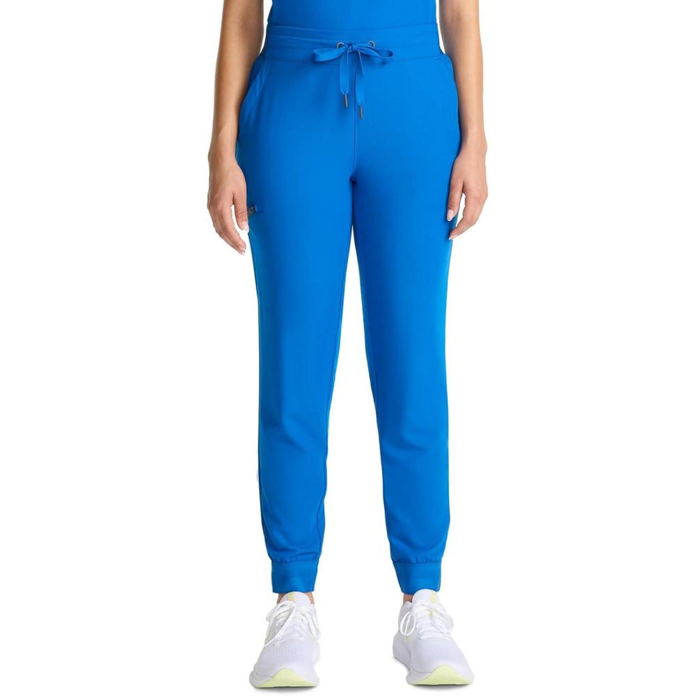 imageHealing Hands Joggers Scrub Pants for Women MidRise Bottoms with Bekah Drawstring HH155Royal