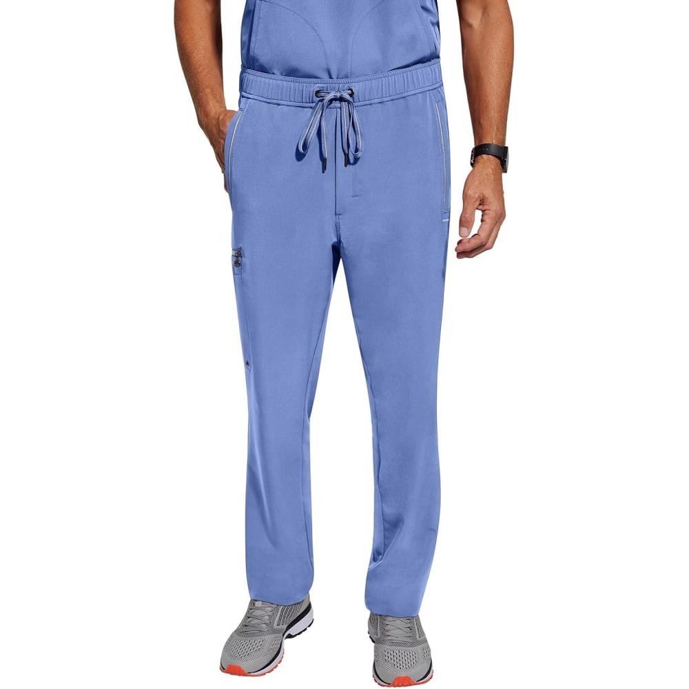 imageHealing Hands Medical Scrub Pant for Men Noah Bottoms with 7 Pockets Moisture Wicking 360 Stretch amp Recycled Fibers 9173Ceil