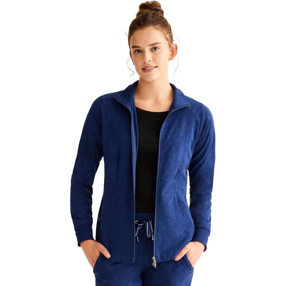 imageHealing Hands Purple Label Women Scrubs Jacket Devon HH301Navy