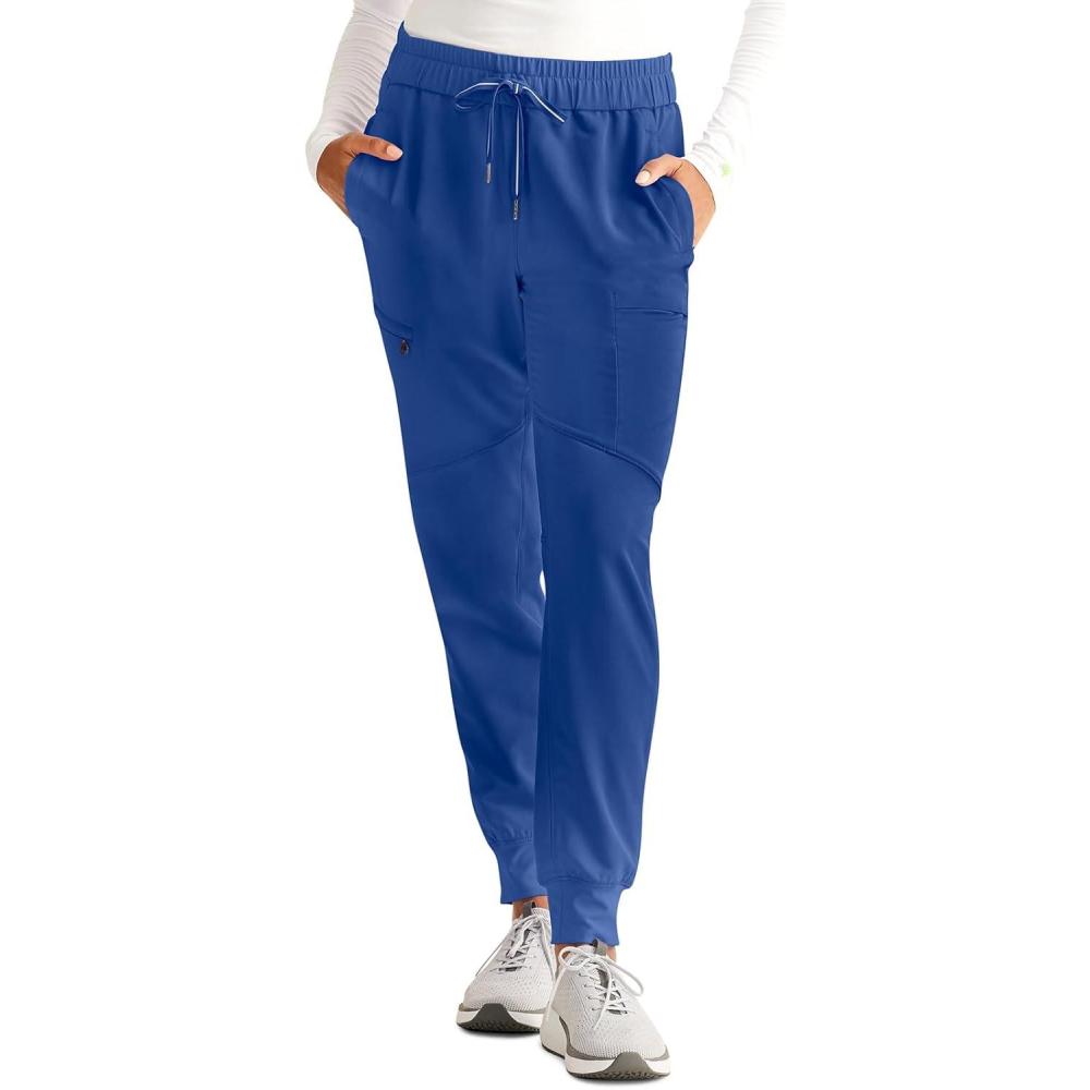 imageHealing Hands Womens Scrub Jogger Pant Naya with 6 Pockets Moisture Wicking 360 Stretch amp Recycled Fibers 9156Royal