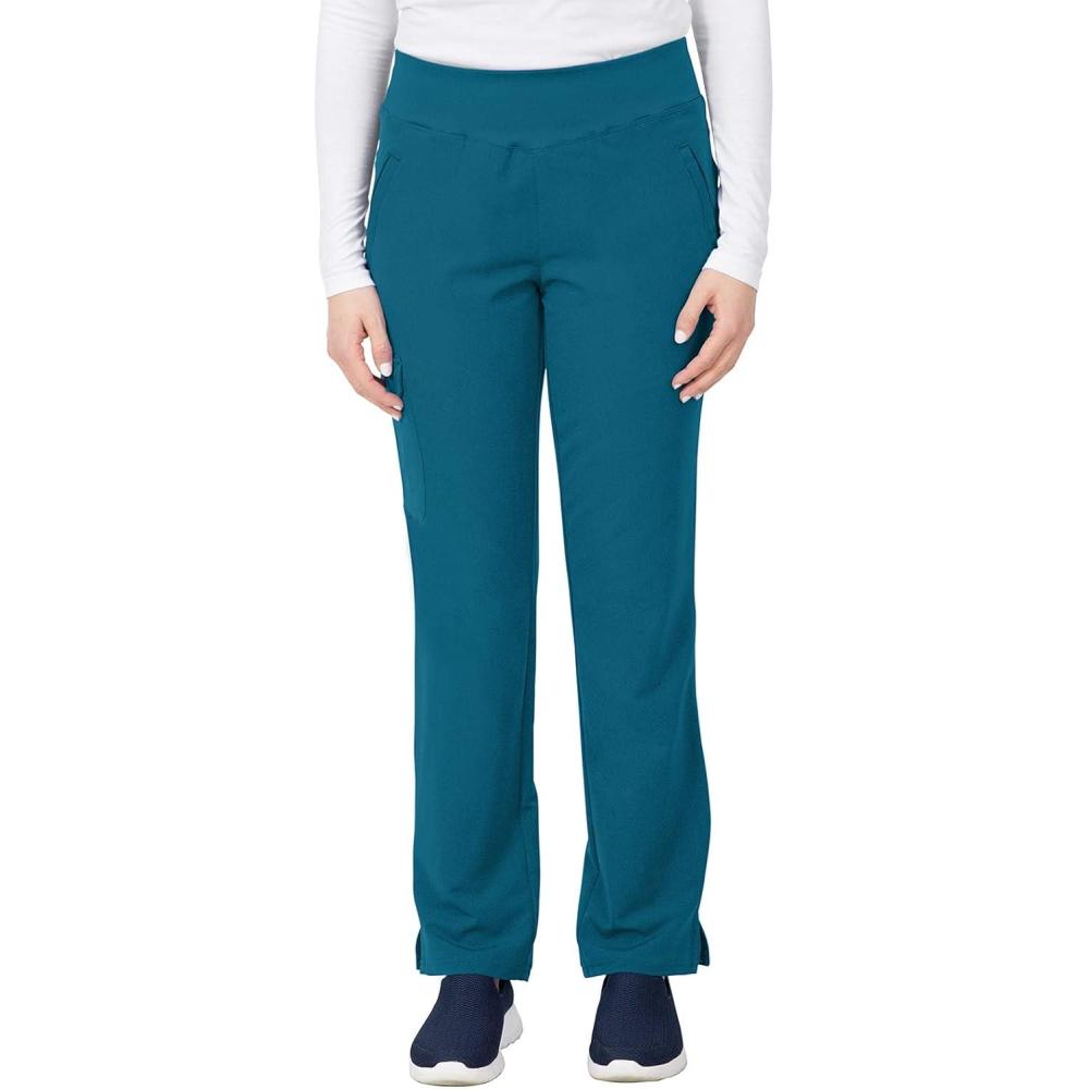 imageHealing Hands Womens Yoga Scrubs Pant 6 Pocket HH360 9155 Naomi Athleisure Scrub Yoga Pant for WomenCaribbean