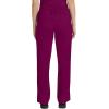 Healing Hands Scrub Set For Women with 5 Pockets, V-Neck Scrub Top 2278, and Taylor Pants 9095 with 2-Way Stretch Technology(Wine)