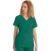 Healing Hands Scrubs for Women Jill Scrub Top V-Neck Modern Fit with 2 Patch Pockets and 2-Way Stretch Fabric 2320(Hunter)