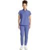 Healing Hands Scrubs for Women Scrub Top with Zip Stand Collar 360° Stretch HH752(Ceil)