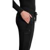 Healing Hands Women’s Jogger Scrub Pant 7 Pockets Elastic Drawstring, with Moisture Wicking & 2-Way Stretch Technology – 9244(Black)