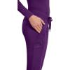 Healing Hands Women’s Jogger Scrub Pant 7 Pockets Elastic Drawstring, with Moisture Wicking & 2-Way Stretch Technology – 9244(Eggplant)