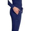 Healing Hands Women’s Jogger Scrub Pant 7 Pockets Elastic Drawstring, with Moisture Wicking & 2-Way Stretch Technology – 9244(Navy)
