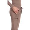 Healing Hands Women’s Jogger Scrub Pant 7 Pockets Elastic Drawstring, with Moisture Wicking & 2-Way Stretch Technology – 9244(Santa Fe Tan)