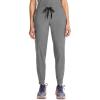 Healing Hands Joggers Scrub Pants for Women Mid-Rise Bottoms with Bekah Drawstring HH155(Heather Ash)