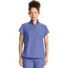 Healing Hands Scrubs for Women Scrub Top with Zip Stand Collar 360° Stretch HH752(Ceil)