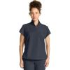 Healing Hands Scrubs for Women Scrub Top with Zip Stand Collar 360° Stretch HH752(Pewter)