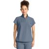 Healing Hands Scrubs for Women Scrub Top with Zip Stand Collar 360° Stretch HH752(Twilight Blue)