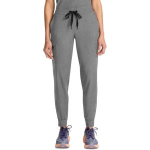 Healing Hands Joggers Scrub Pants for Women Mid-Rise Bottoms with Bekah Drawstring HH155(Heather Ash)