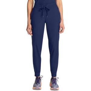 Healing Hands Joggers Scrub Pants for Women Mid-Rise Bottoms with Bekah Drawstring HH155(Navy)