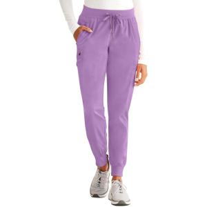 Healing Hands Women’s Jogger Scrub Pant 7 Pockets Elastic Drawstring, with Moisture Wicking & 2-Way Stretch Technology – 9244(Purple Moonstone)