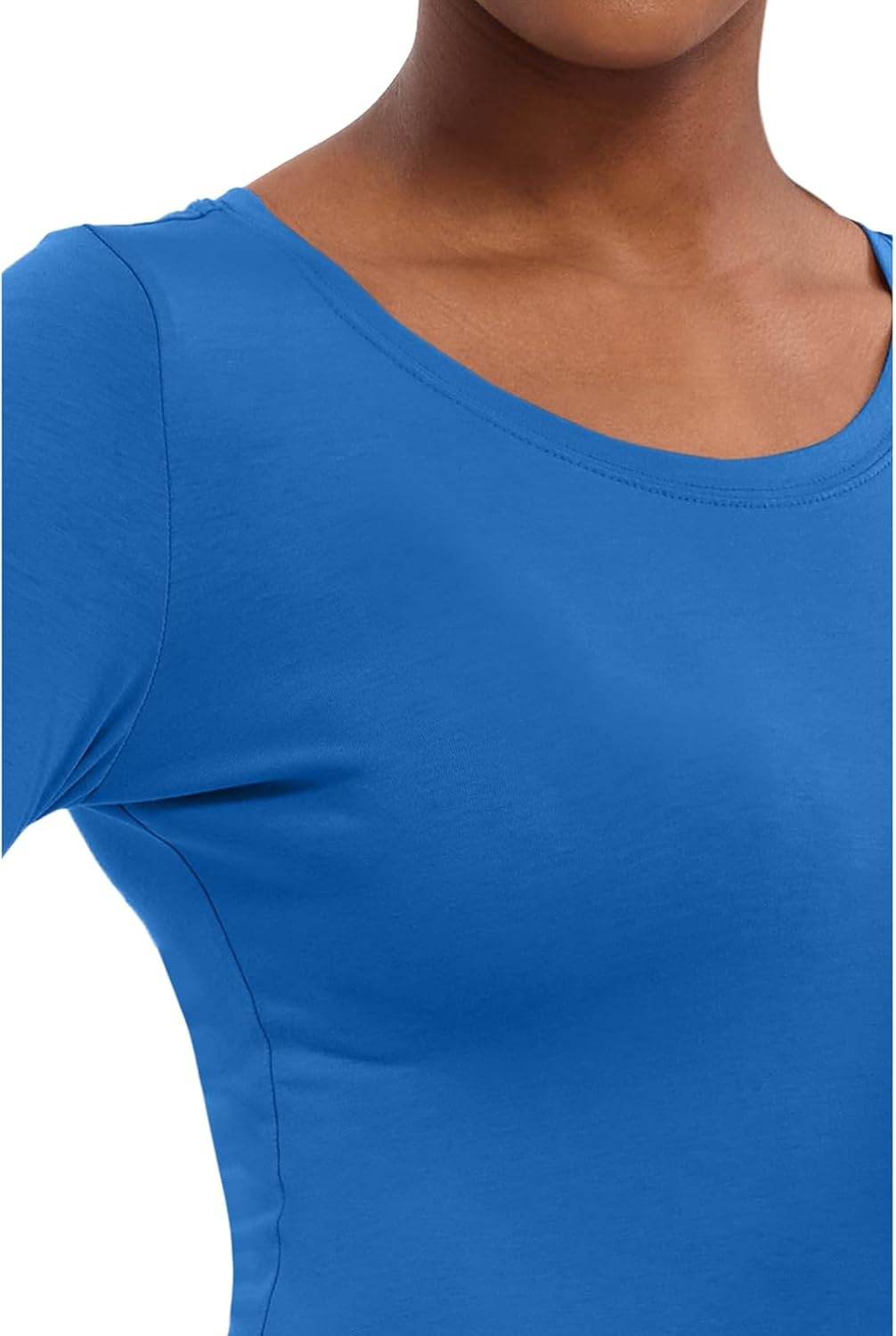 image:imageHealing Hands Underscrub Long Sleeve Women Knits Scrub Tops Soft Cotton Blend Knit Breathable Stretch Comfort Machine Wash Easy Care Fabric Ideal For Layering Under ScrubsRoyal